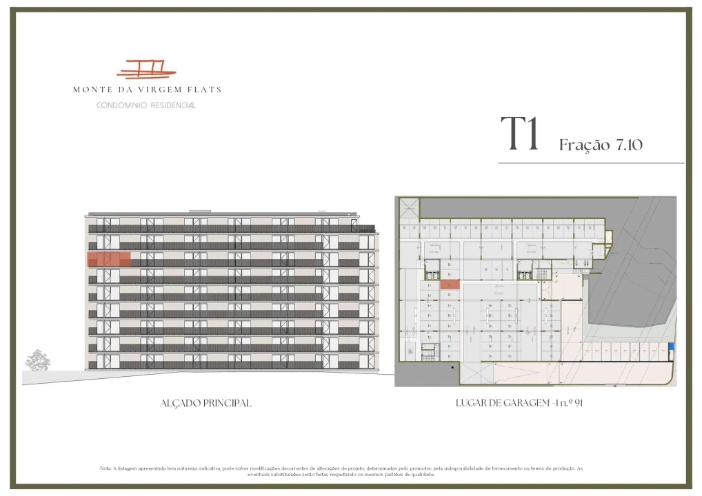 Apartamento T1 para Venda em Vilar de Andorinho Planta 2