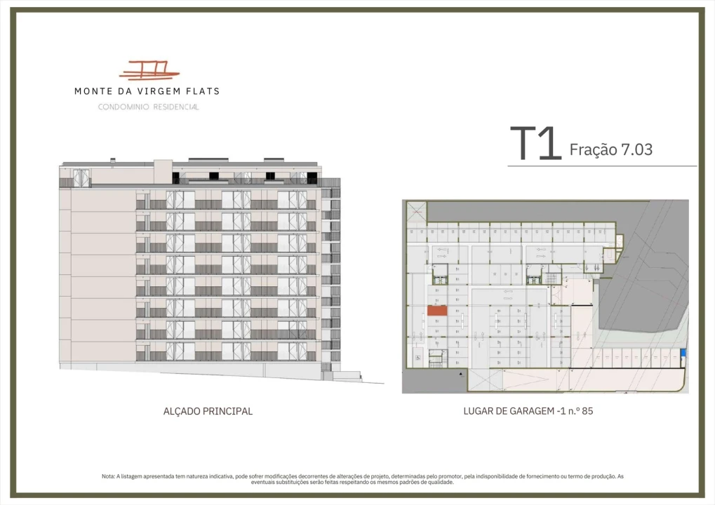 Apartamento T1 para Venda em Vilar de Andorinho Planta 2