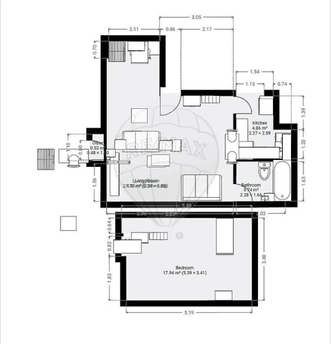 Apartamento T1 para Venda em Misericórdia