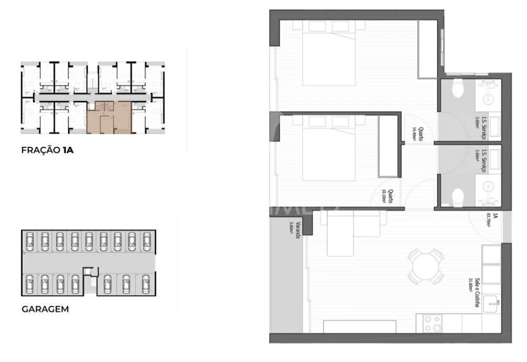 Apartamento T2 para Venda em Vila Praia de Ancora Foto 9