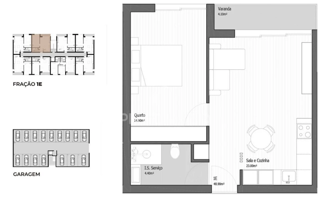 Apartamento T1 para Venda em Vila Praia de Ancora Foto 9