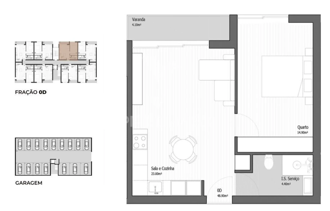 Apartamento T1 para Venda em Vila Praia de Ancora Foto 9