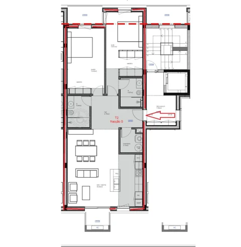 Apartamento T2 para Venda em São Bernardo