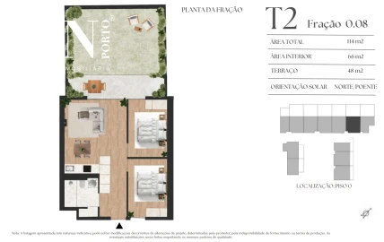 Apartamento T2 para Venda em Vilar de Andorinho