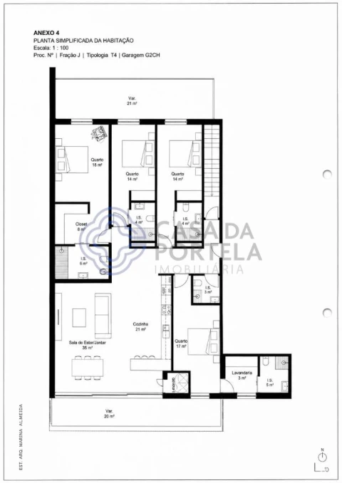 Apartamento T4 para Venda em Olhão