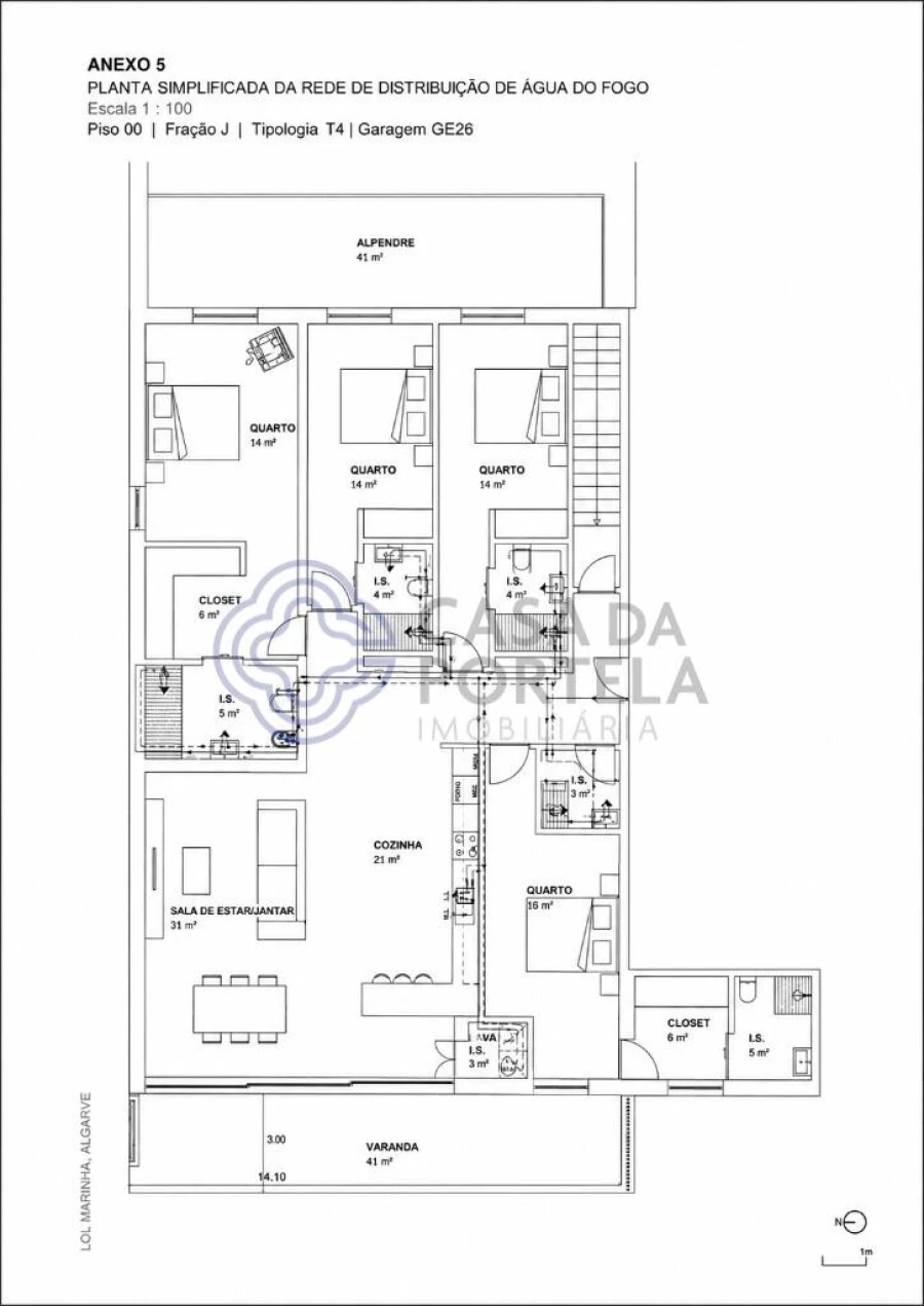 Apartamento T4 para Venda em Olhão Foto 37