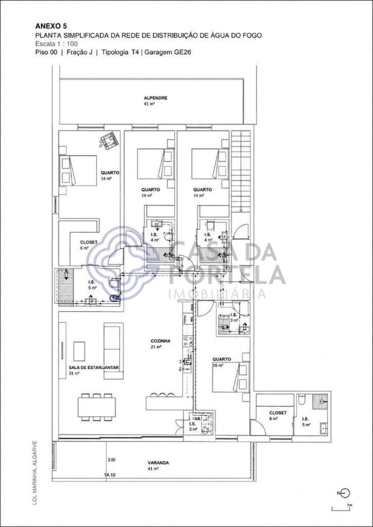 Apartamento T4 para Venda em Olhão Foto 37