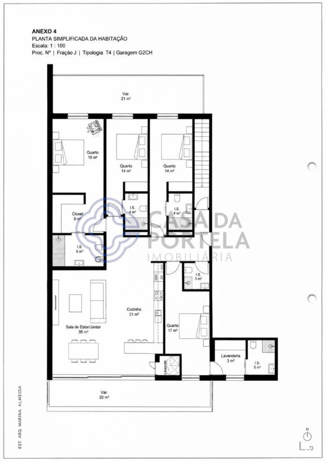 Apartamento T4 para Venda em Olhão Foto 36
