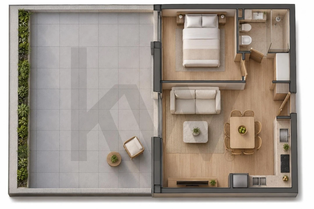 Apartamento T1 para Venda em São Felix da Marinha Foto 21