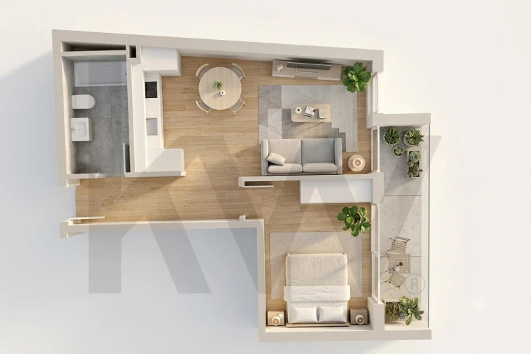 Apartamento T1 para Venda em Mafamude e Vilar do Paraíso Foto 15