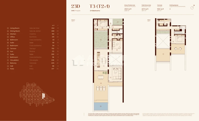 Apartamento T3 para Venda em Lagos (São Sebastião e Santa Maria) Planta 1