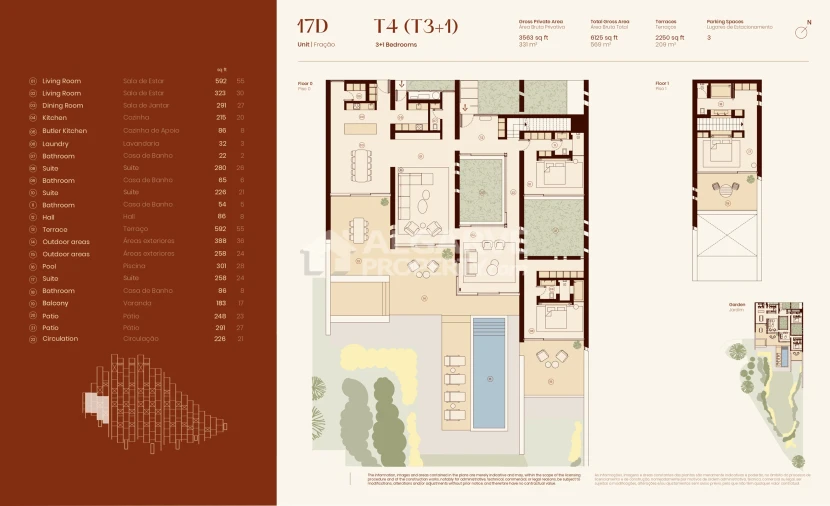 Apartamento T4 para Venda em Lagos (São Sebastião e Santa Maria) Planta 1