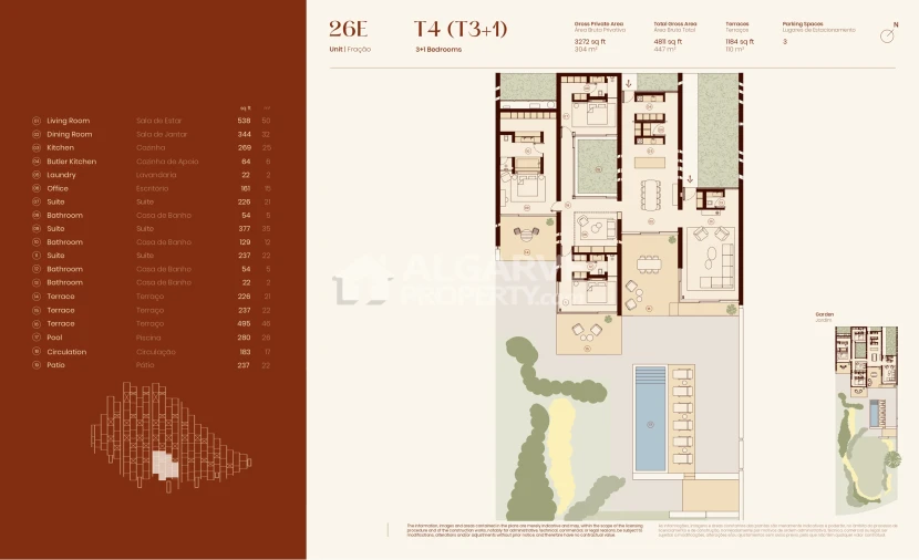 Apartamento T4 para Venda em Lagos (São Sebastião e Santa Maria) Planta 1
