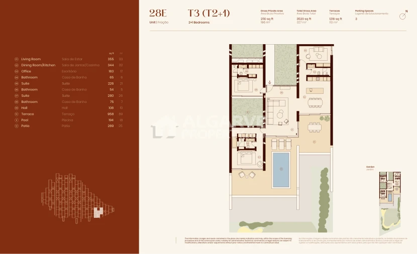 Apartamento T3 para Venda em Lagos (São Sebastião e Santa Maria) Planta 1