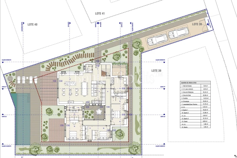 Moradia T5 para Venda em Comporta Planta 1