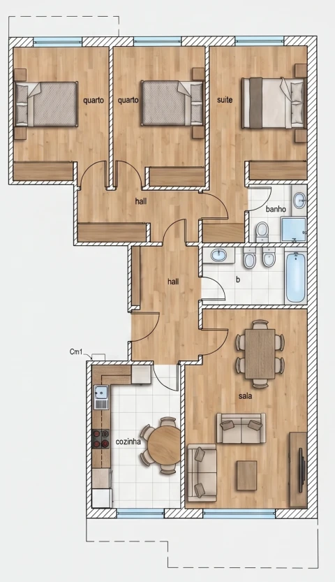 Apartamento T3 para Venda em Argoncilhe