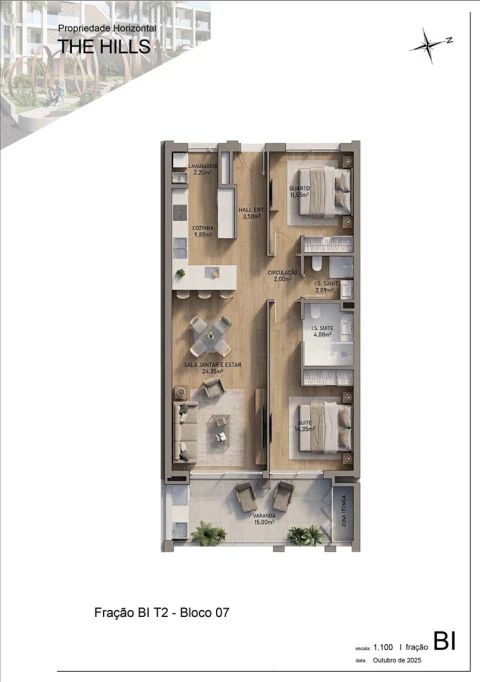 Apartamento T2 para Venda em São Martinho