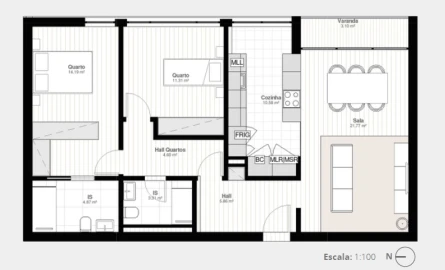 Apartamento T2 para Venda em Matosinhos e Leça da Palmeira