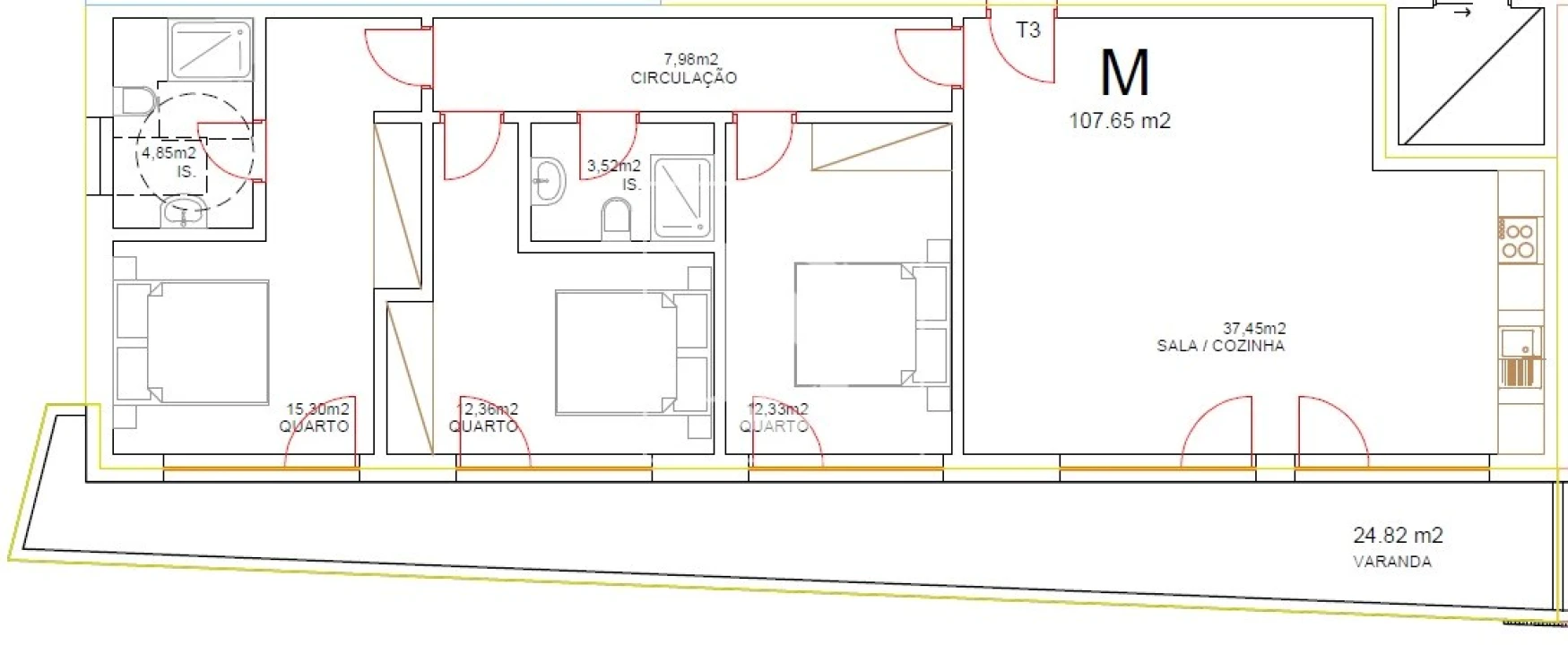 Apartamento T3 para Venda em Tondela e Nandufe Foto 5