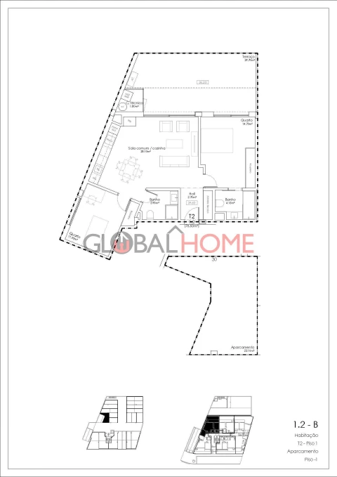 Apartamento T2 para Venda em Gulpilhares e Valadares