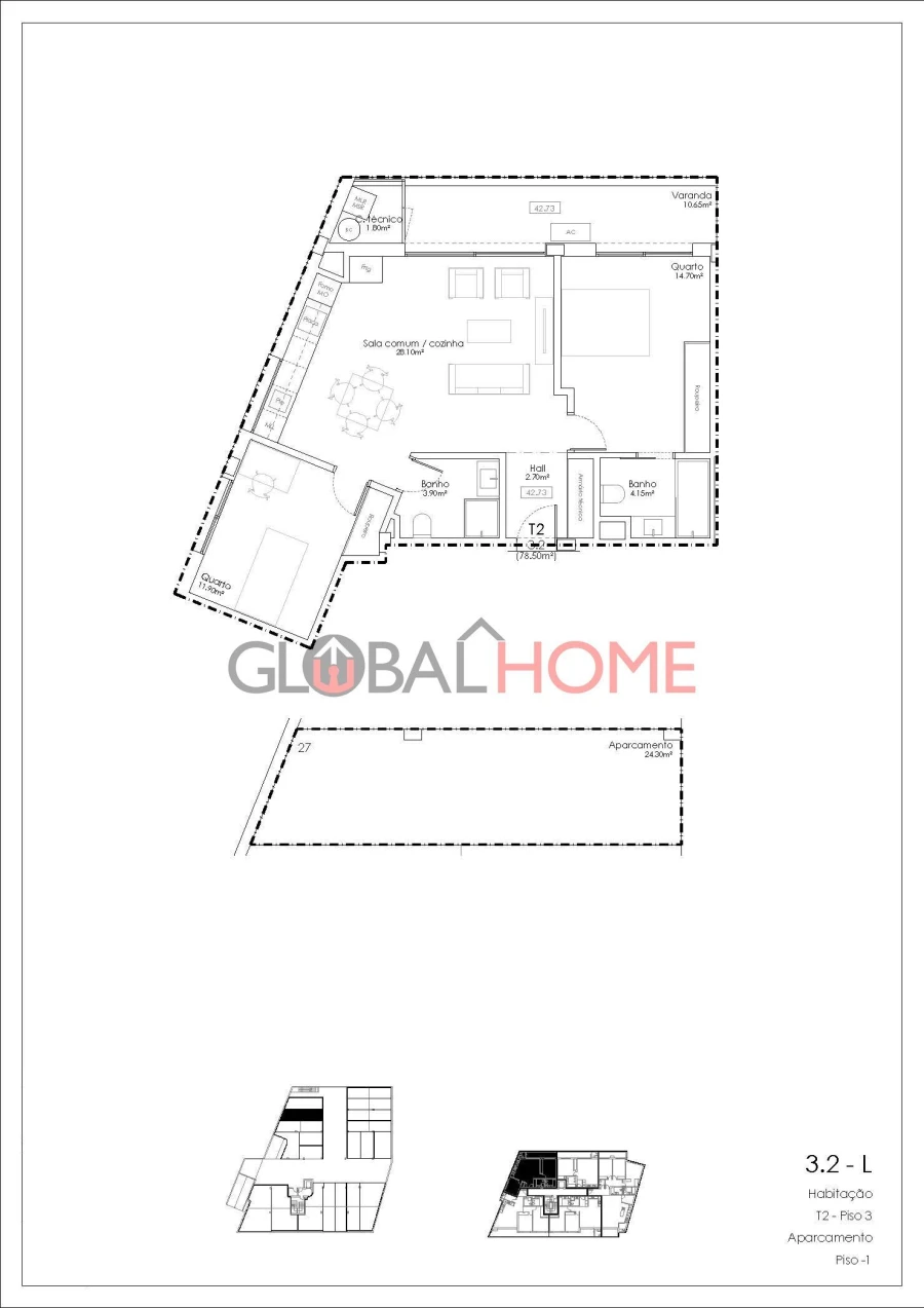 Apartamento T2 para Venda em Gulpilhares e Valadares Foto 15