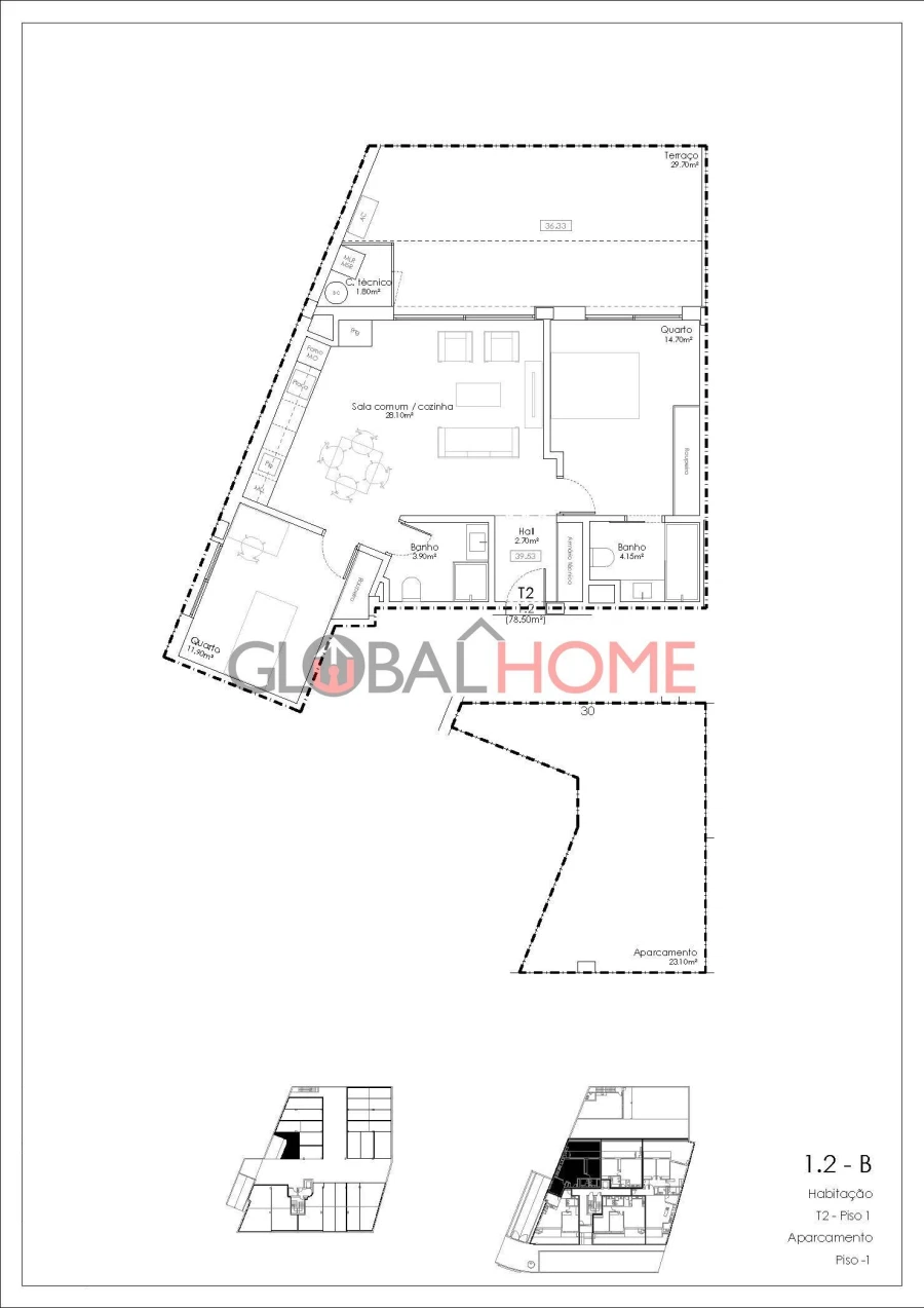 Apartamento T2 para Venda em Gulpilhares e Valadares Foto 20