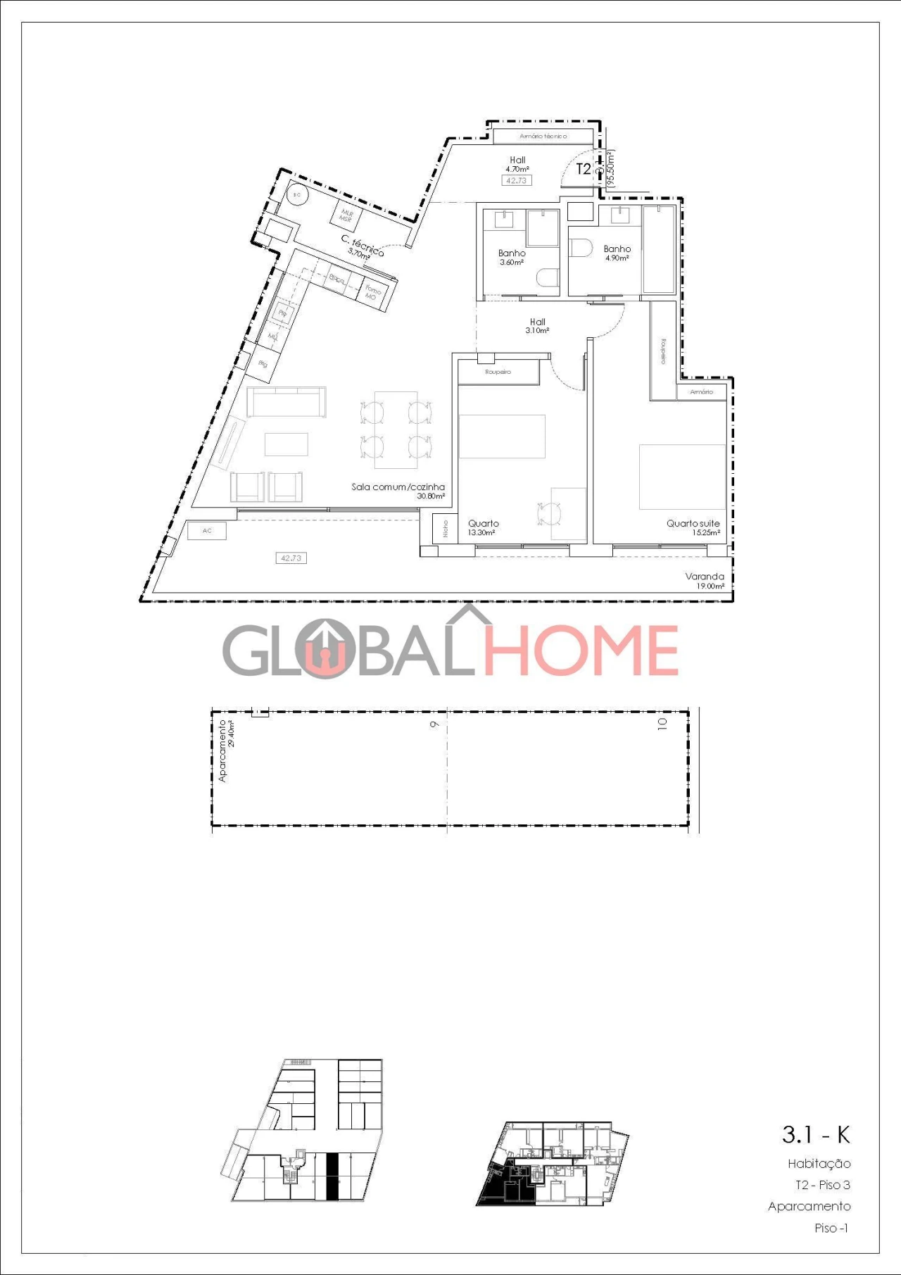 Apartamento T2 para Venda em Gulpilhares e Valadares Foto 14