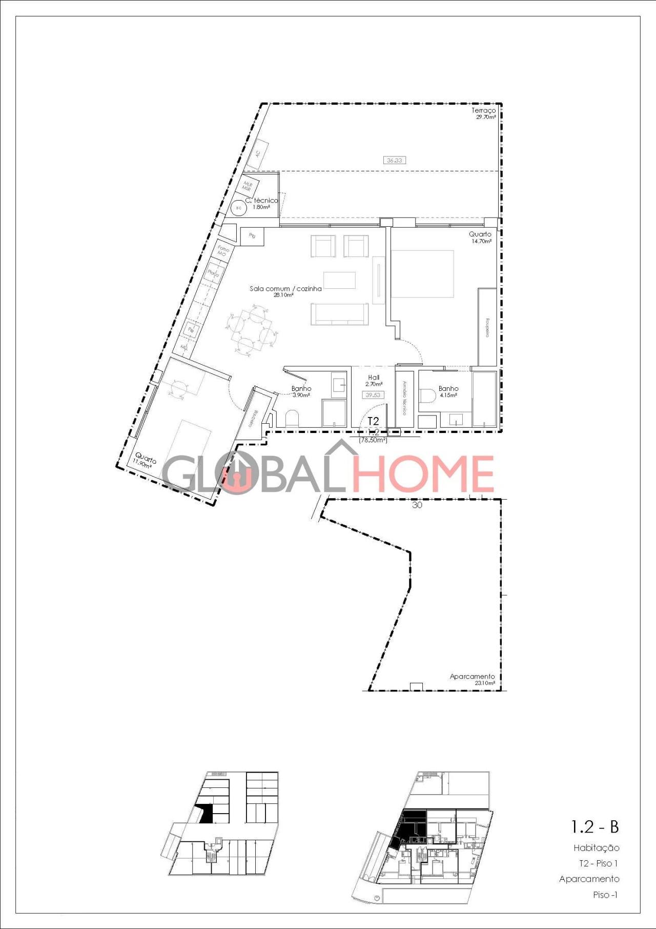 Apartamento T2 para Venda em Gulpilhares e Valadares Foto 20