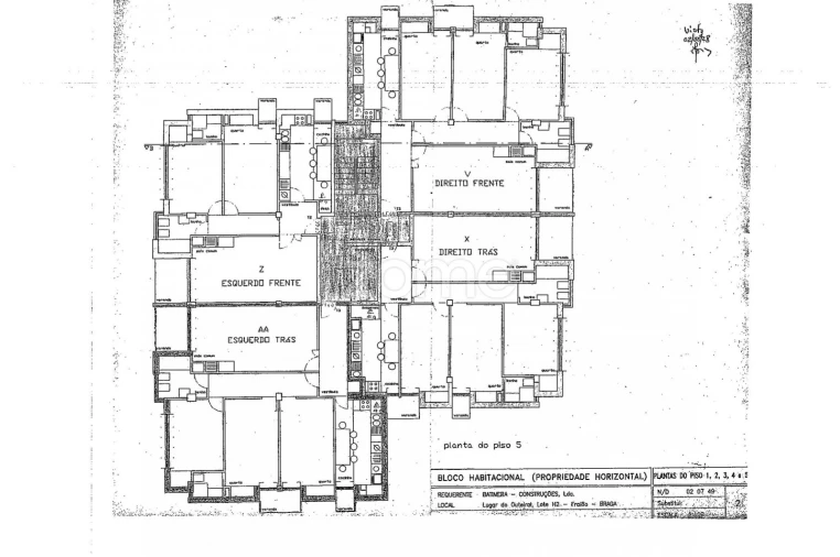 Apartamento T3 para Venda em Nogueira, Fraião e Lamaçães Planta 1