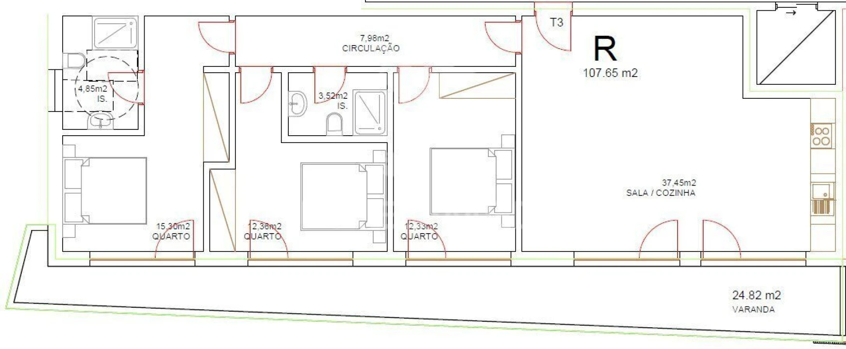 Apartamento T3 para Venda em Tondela e Nandufe Foto 7