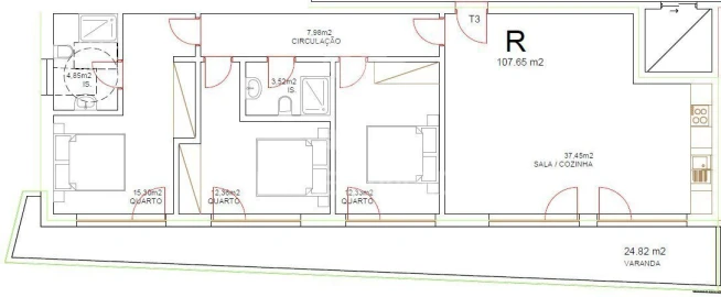 Apartamento T3 para Venda em Tondela e Nandufe