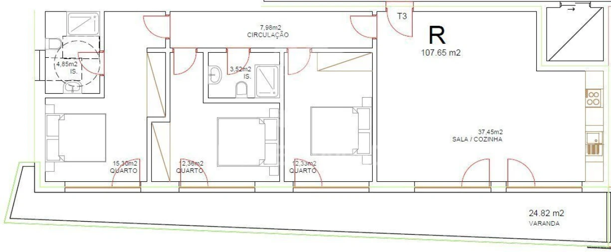 Apartamento T3 para Venda em Tondela e Nandufe Foto 7