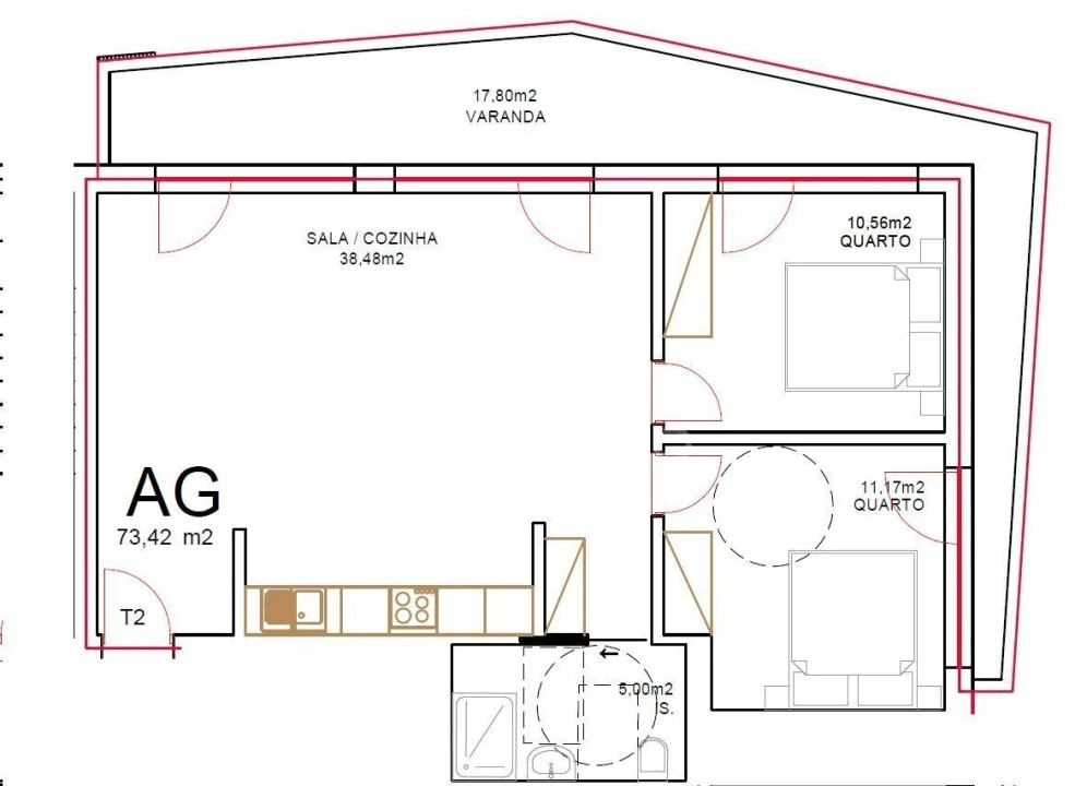 Apartamento T2 para Venda em Tondela e Nandufe Foto 6