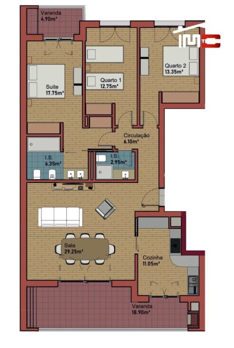 Apartamento T3 para Venda em Montijo e Afonsoeiro