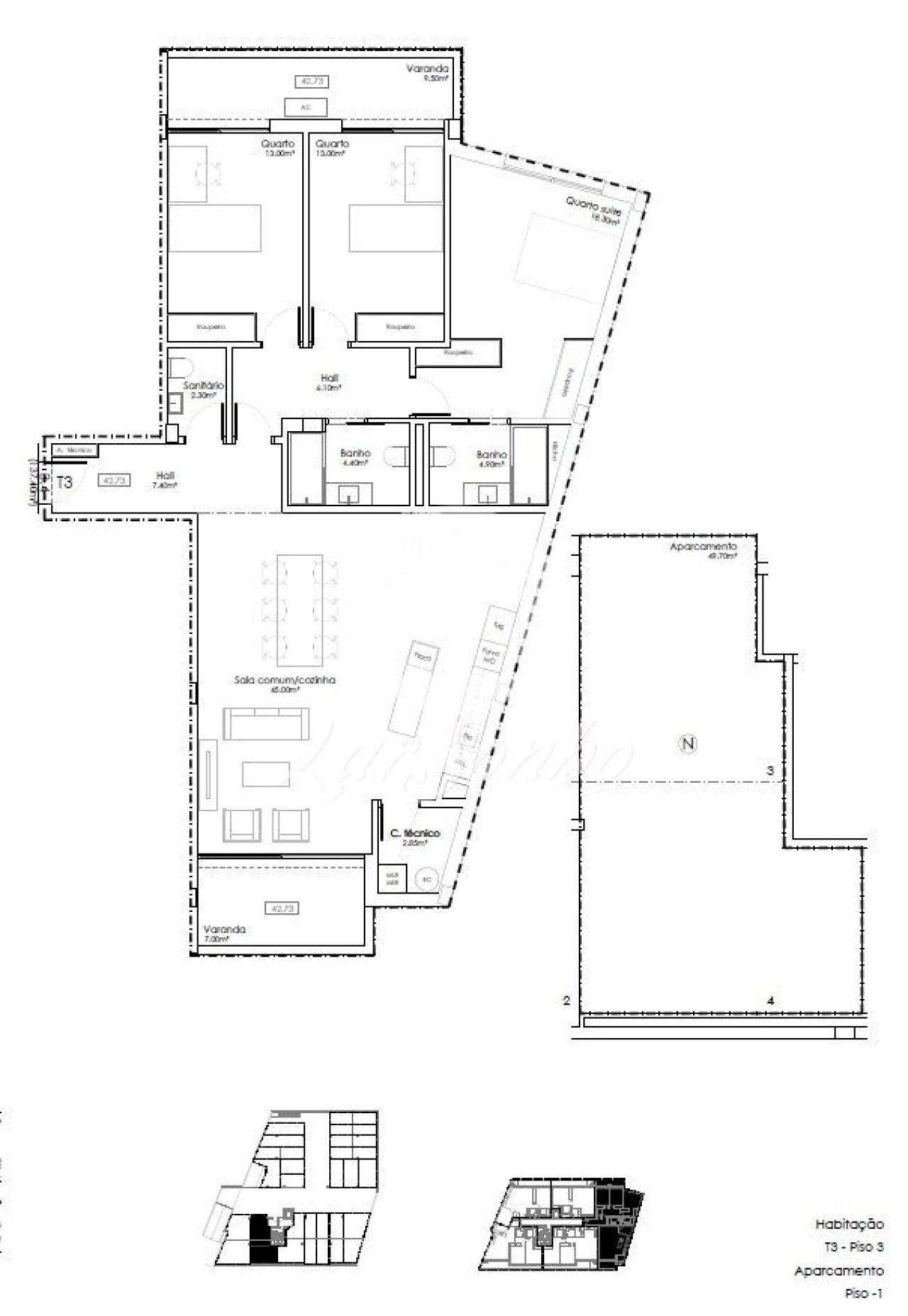 Apartamento T3 para Venda em Gulpilhares e Valadares Foto 13