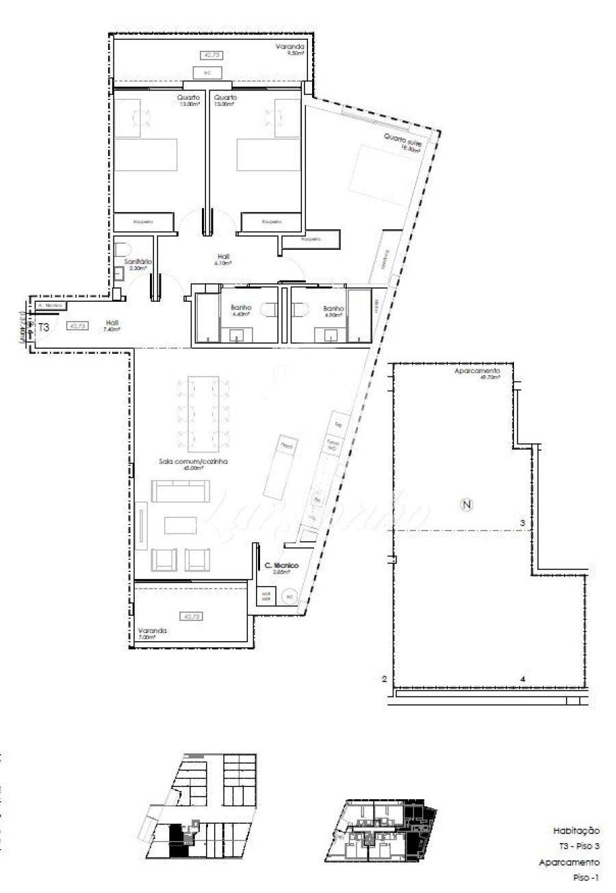 Apartamento T3 para Venda em Gulpilhares e Valadares Foto 13