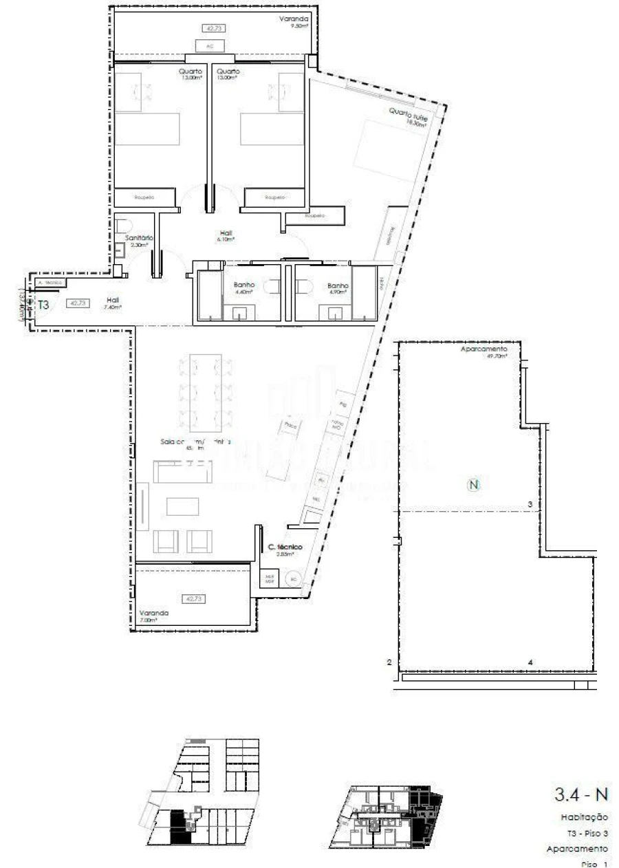Apartamento T3 para Venda em Gulpilhares e Valadares Foto 13