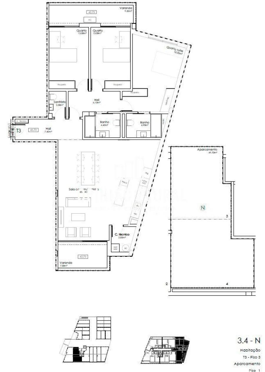 Apartamento T3 para Venda em Gulpilhares e Valadares Foto 14