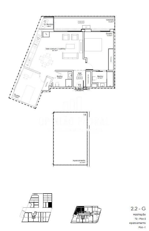 Apartamento T2 para Venda em Gulpilhares e Valadares