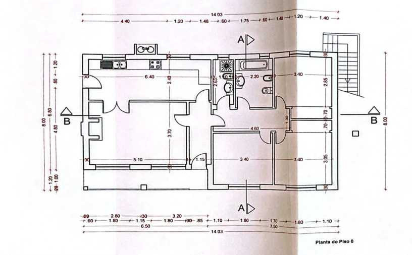 Moradia T3 para Venda em Amoreira Planta 1