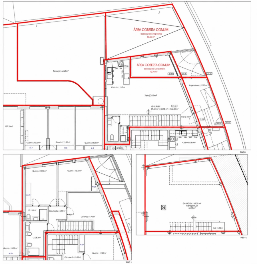 Apartamento T3 para Venda em Póvoa de Varzim, Beiriz e Argivai Planta 1