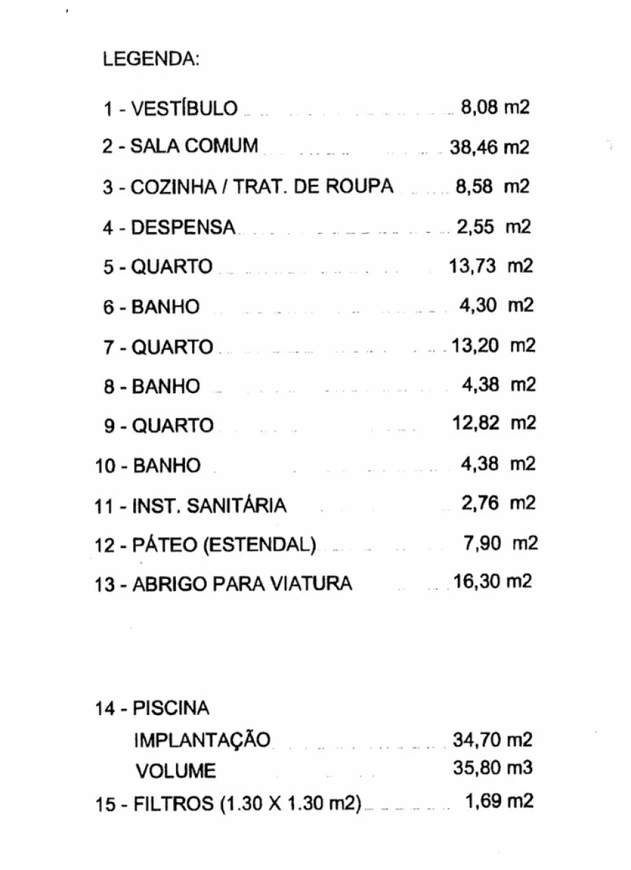 Moradia T3 para Venda em Albufeira e Olhos de Água Planta 3