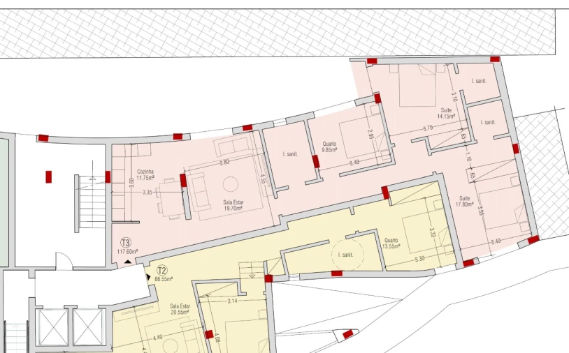 Apartamento T3 para Venda em Lourinhã e Atalaia Planta 1