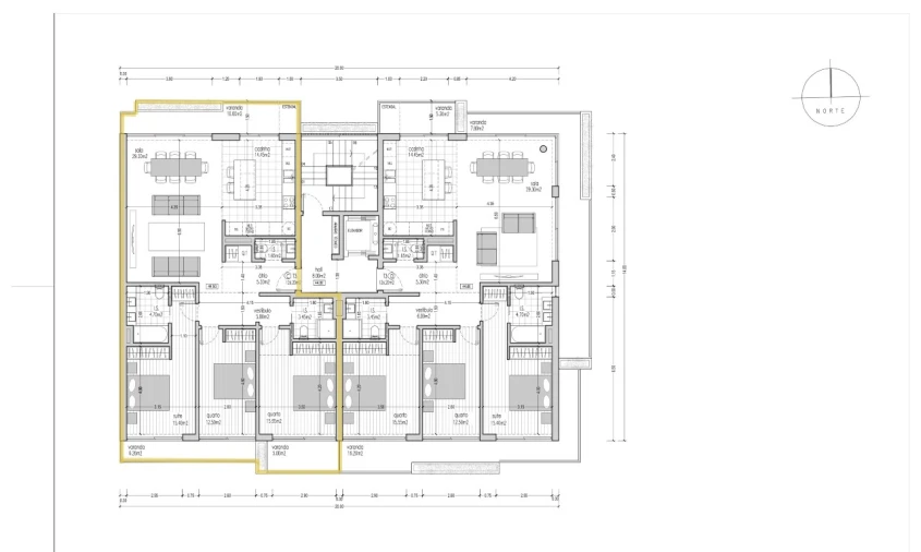 Apartamento T3 para Venda em Pinhal Novo Planta 1