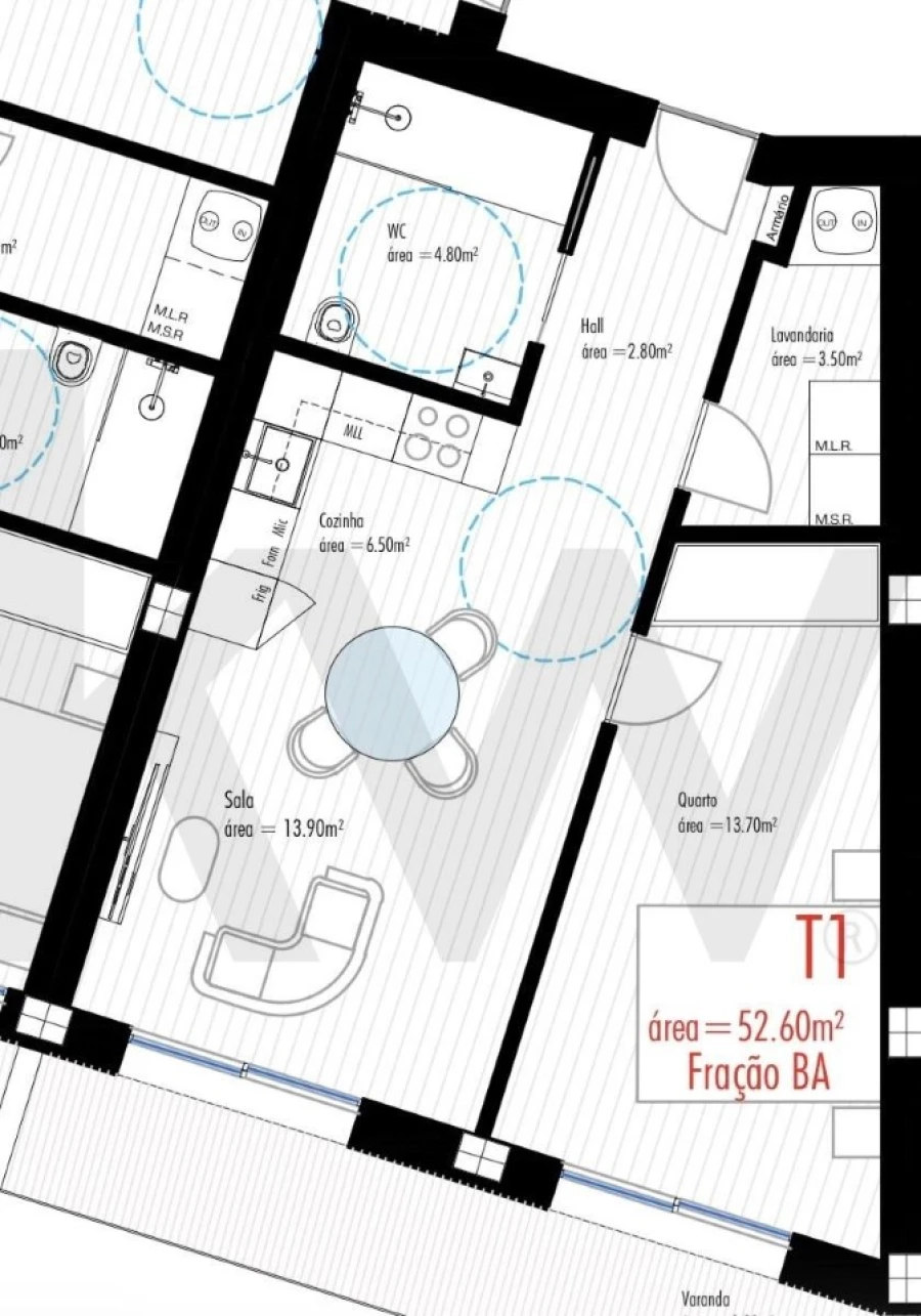 Apartamento T1 para Venda em Freamunde Foto 5