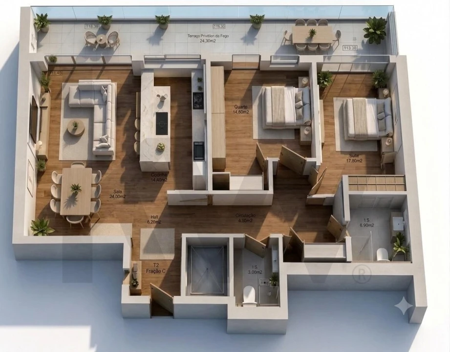 Apartamento T2 para Venda em Barcarena Foto 11