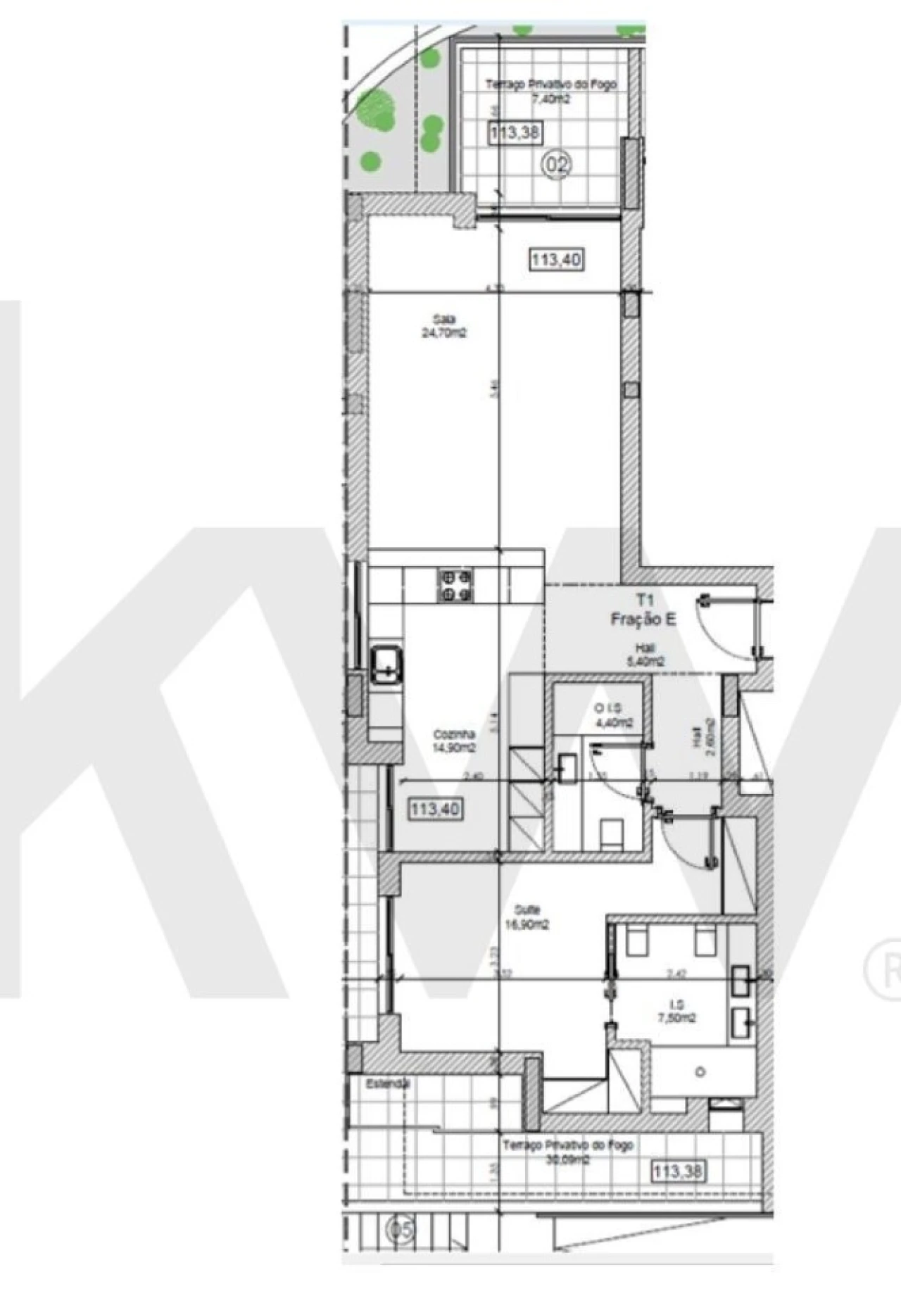 Apartamento T1 para Venda em Barcarena Foto 11