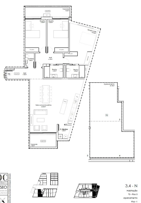 Apartamento T3 para Venda em Gulpilhares e Valadares
