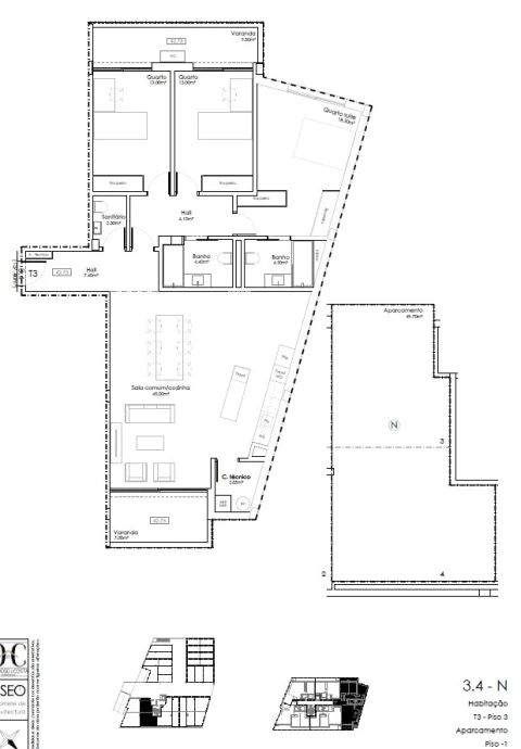 Apartamento T3 para Venda em Gulpilhares e Valadares