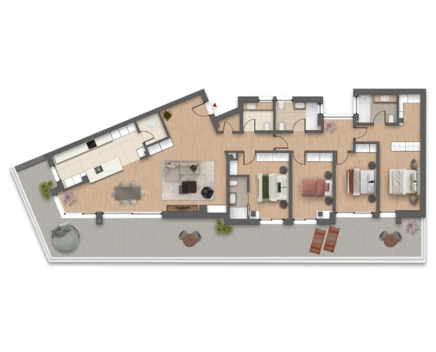Apartamento T4 para Venda em Faro (Sé e São Pedro) Planta 1